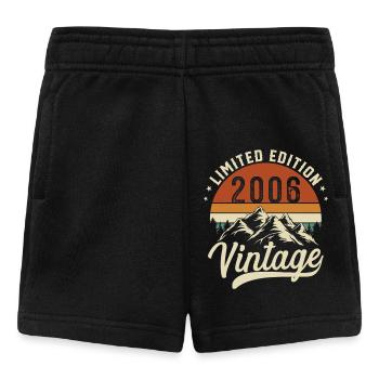 2006 Vintage Retro Birthday Gift - Baby Shorts - black - Front