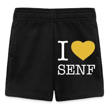 I love Senf - Baby Shorts - Schwarz - Vorne