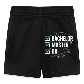 Graduation banner Bachelor Master Dr - Baby Shorts - black - Front