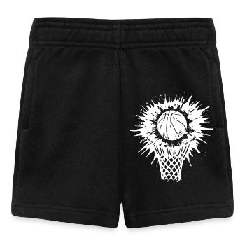 Energetic Basketball Art - Baby Shorts - black - Front