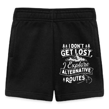 Je ne me perds pas, j’explore des itinéraires alternatifs - Short Bébé - noir - Devant