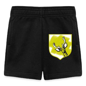 Yellow sign deer's head - Baby Shorts - black - Front