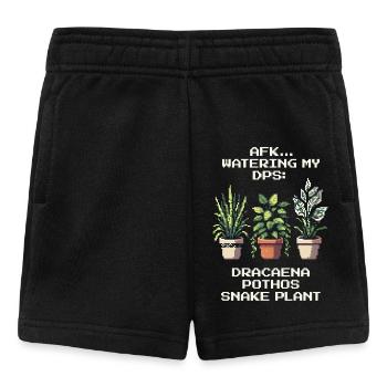 AFK Arrosage de mon DPS | Plantes Gamer Humour - Short Bébé - noir - Devant