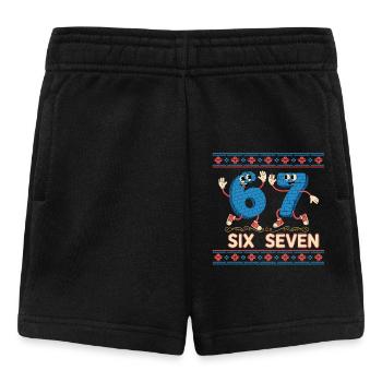 6 7 Six Seven Memes - Baby Shorts - black - Front