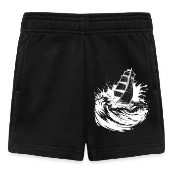 Energetic Sailing Art Sailor - Baby Shorts - black - Front
