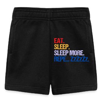 MANGER DORMIR DORMIR DORMIR PLUS ZzZzZ - Short Bébé - noir - Devant
