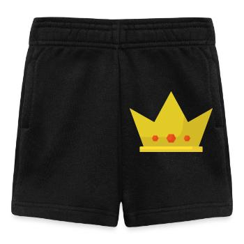 Couronne - Short Bébé - noir - Devant