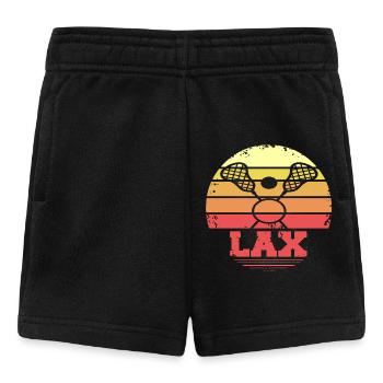 LAX Retro Vintage Lacrosse Sunset Player Style - Baby Shorts - Schwarz - Vorne