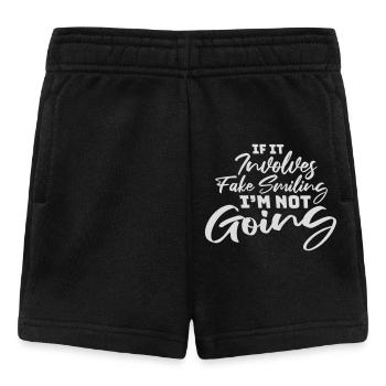 S’il s’agit d’un faux sourire, je ne vais pas le dire - Short Bébé - noir - Devant