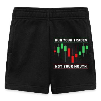 Finance Stocks Money Trading Bitcoin Capital - Baby Shorts - black - Front