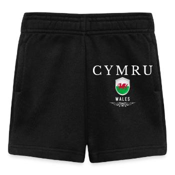 Walisischer Stolz, ich liebe Wales - Baby Shorts - Schwarz - Vorne