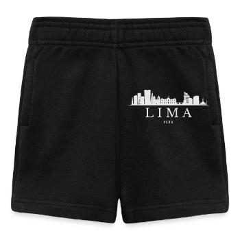 Lima Skyline, Lima Peru - Baby Shorts - black - Front