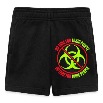 Pas de temps Personnes toxiques Limites Soins personnels Dire - Short Bébé - noir - Devant