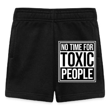 Pas de temps Personnes toxiques Limites Soins personnels Dire - Short Bébé - noir - Devant