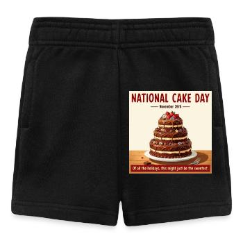 Journée nationale du gâteau – Gâteau au chocolat des fêtes - Short Bébé - noir - Devant