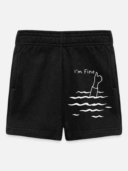 Ich bin feine Laune - Baby Shorts - Schwarz