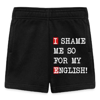 English Shame – Dicton danglais avec auto-ironie - Short Bébé - noir - Devant