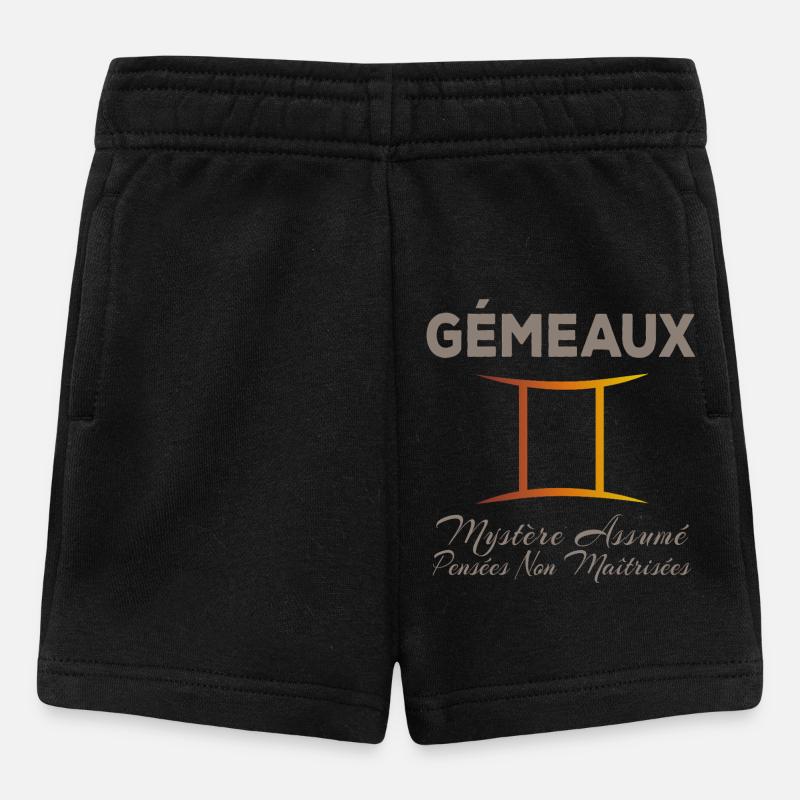 Gémeaux - Short Bébé - noir