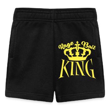 Rage Bait King Provokation Troll Aufmerksamkeit - Baby Shorts - Schwarz - Vorne