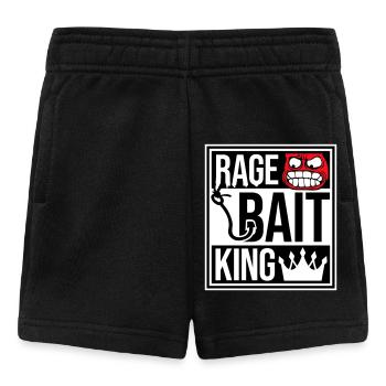 Rage Bait King Online Troll Aufmerksamkeit Spaß - Baby Shorts - Schwarz - Vorne