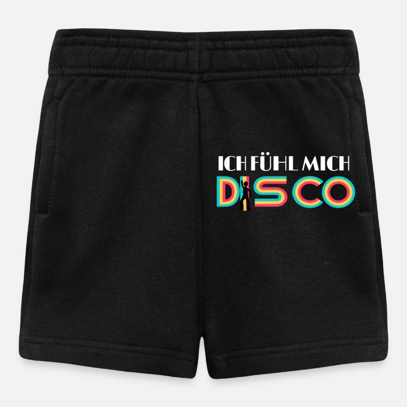 I FEEL DISCO, - Baby Shorts - black