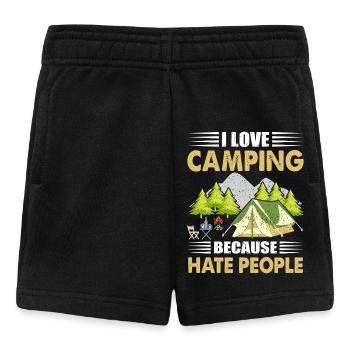 Camping - Baby Shorts - black - Front