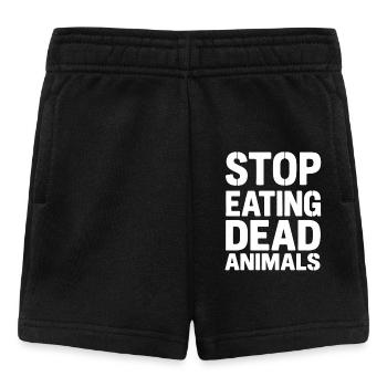 Arrête la consommation d’animaux morts - Short Bébé - noir - Devant