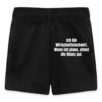 Business Administrator Humor Balance Sheet - Baby Shorts - black - Front