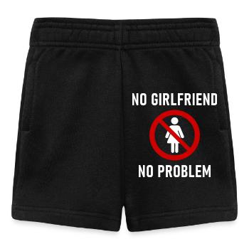 No Girlfriend No Problem - Baby Shorts - black - Front