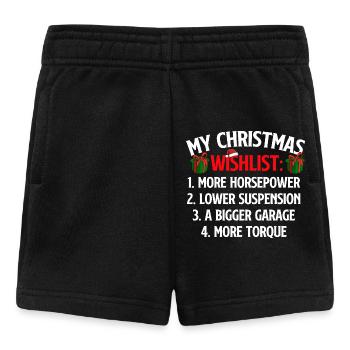 Meine Weihnachtswunschliste Autoliebhaber Lustiges Rennen Weihnachten - Baby Shorts - Schwarz - Vorne