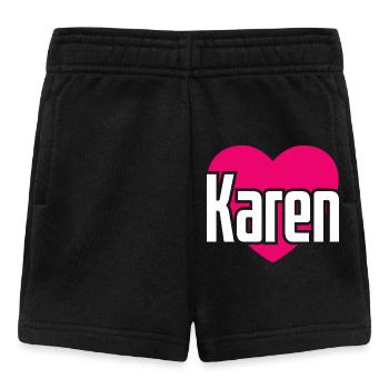 J’aime Karen Pink Heart J’aime Karen - Short Bébé - noir - Devant