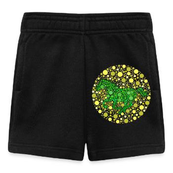Pferd im Galopp Farbtest - Baby Shorts - Schwarz - Vorne