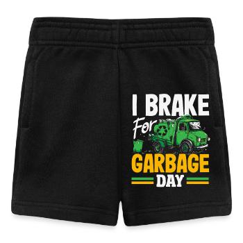 Der Mülltag Ist Mein Lieblingstag - Baby Shorts - Schwarz - Vorne