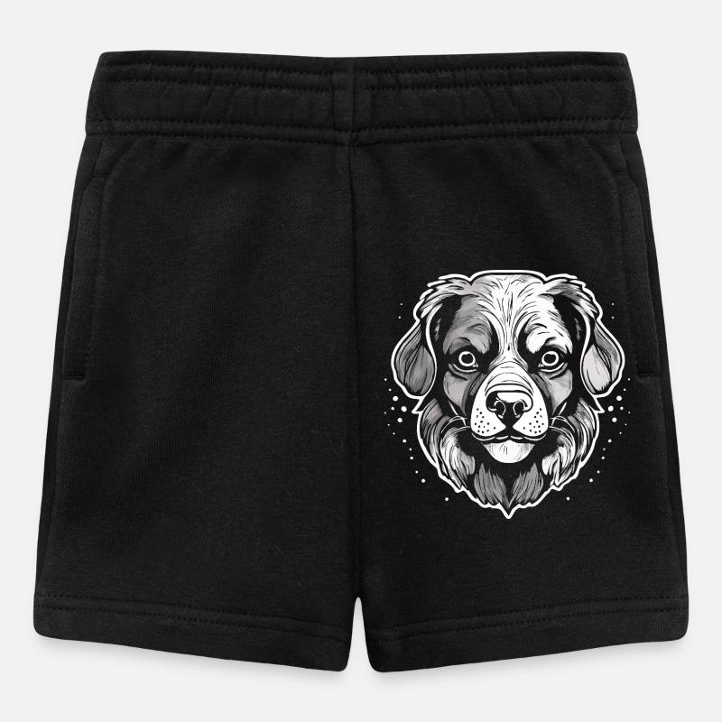 Hund - Baby Shorts - Schwarz