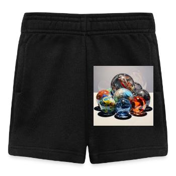 Jeu de couleurs Boules de verre Art de reflet - Short Bébé - noir - Devant