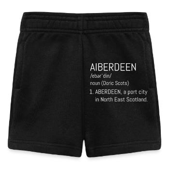 Aberdeen Doric City Script - Baby Shorts - black - Front