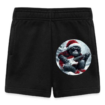 Gorilla Guitare de Noël - Short Bébé - noir - Devant