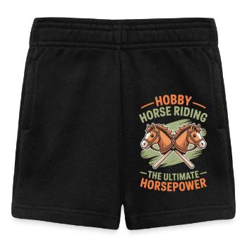 Hobby Horsing Steckenpferd - Baby Shorts - Schwarz - Vorne