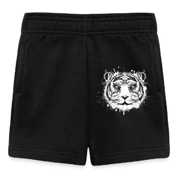 Kunstvoller Weißer Tiger – Tribal Artwork - Baby Shorts - Schwarz - Vorne