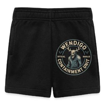 Wendigo Containment Unit Funny Myth Wendigo - Baby Shorts - black - Front