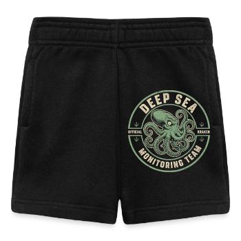 Kraken Deep Sea Surveillance Team Funny Myth Kr - Baby Shorts - black - Front