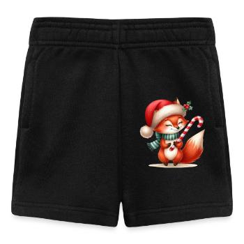 Festlicher Fuchs mit Zuckerstange - Baby Shorts - Schwarz - Vorne