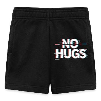 No Hugs Bitte Abstand Halten Umarmung Anti Social - Baby Shorts - Schwarz - Vorne