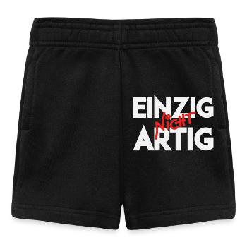 Einzig Nicht Artig Wortspiel - Baby Shorts - Schwarz - Vorne