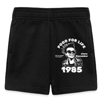 40. Geburtstag Pogo for life since 12/1985 - Baby Shorts - Schwarz - Vorne