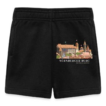Nürnberger Burg Handzeichnung - Baby Shorts - Schwarz - Vorne