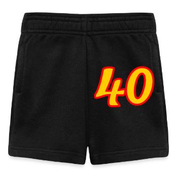 40. 40 YEARS. 40th ANNIVERSARY. 40 YEARS ANNIVERSARY. - Baby Shorts - black - Front