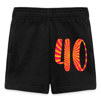 Vierzig Zahl 40. Geburtstag - Baby Shorts - Schwarz - Vorne