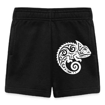 Déguisement de tatouage caméléon mignon - Short Bébé - noir - Devant