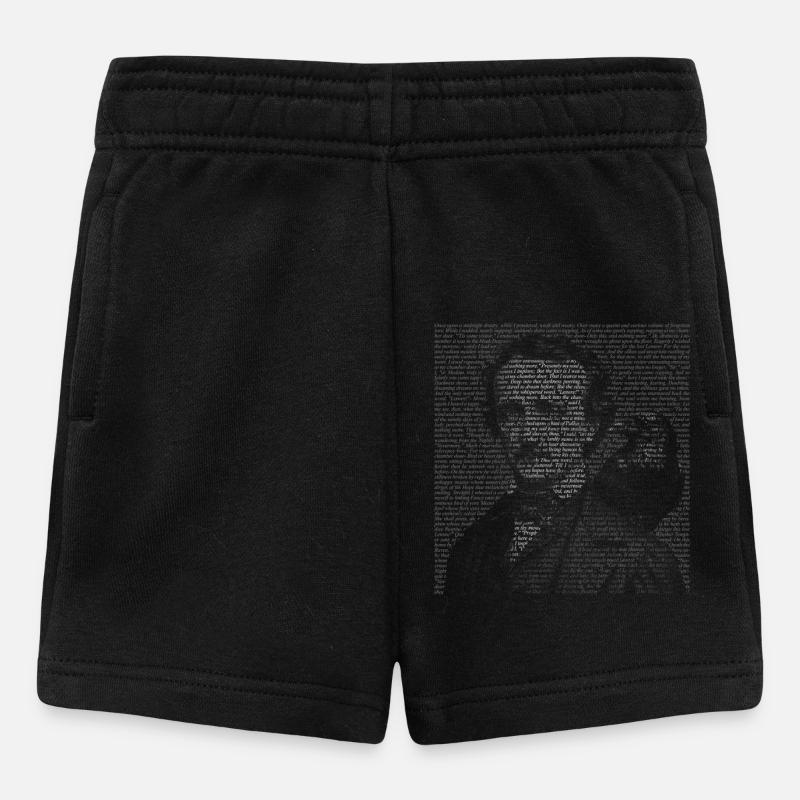 Edgar Allan Poe Raven Gothic Book Lover Geschenk - Baby Shorts - Schwarz